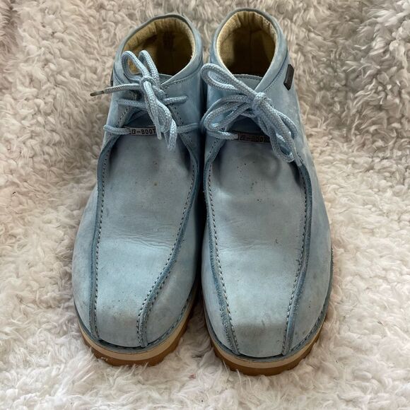 B-Boots Buffalino Mens Blue Leather suede Moc Toe Chukka Boots SZ10 main image 10
